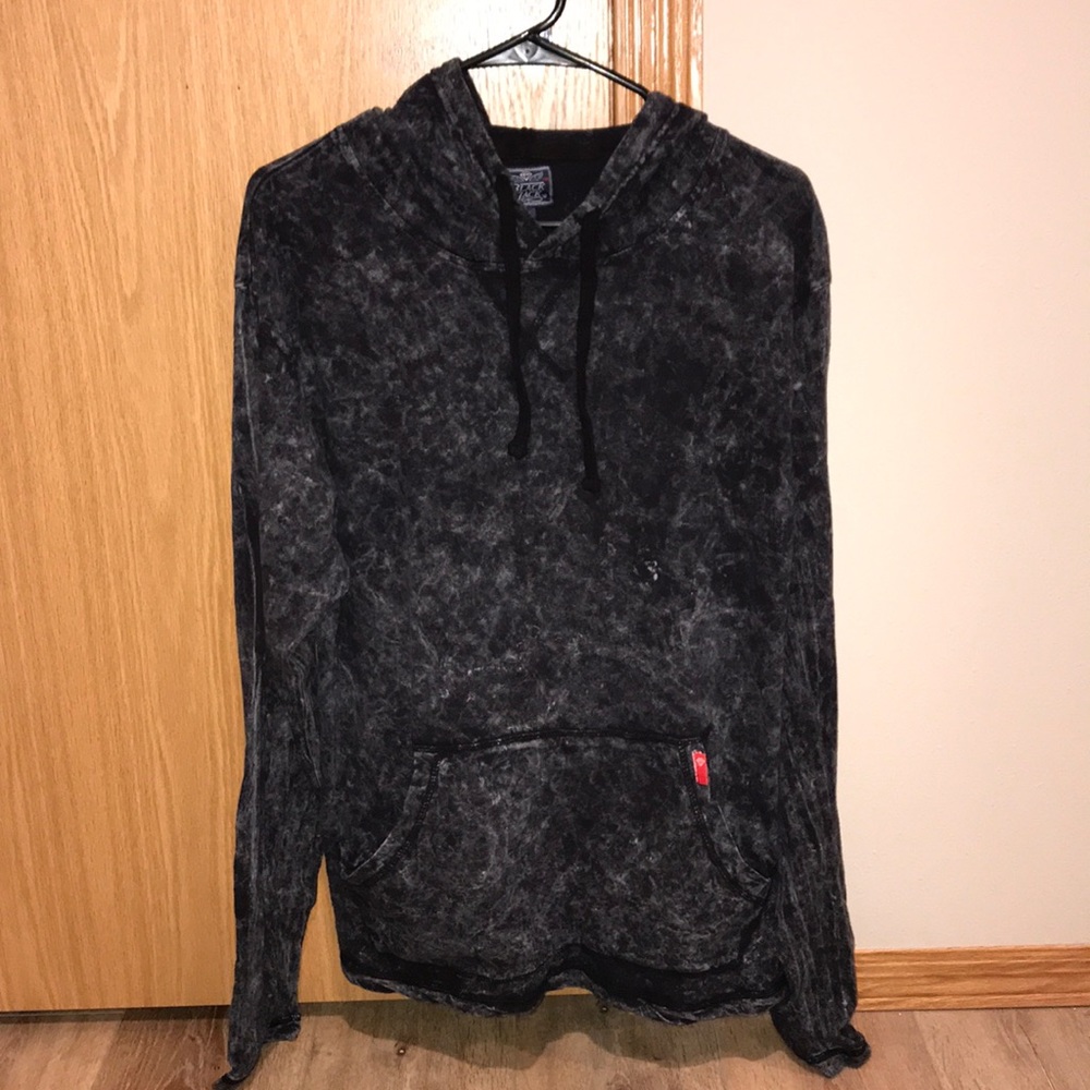 Tie-Dye Light Weight Black Jack Diamond Hoodie